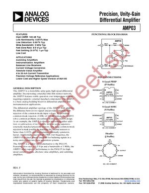 AMP03BJ datasheet  